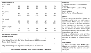 King Cole Childs 'Easy Knit' Sweaters Pattern 5324 - Chunky