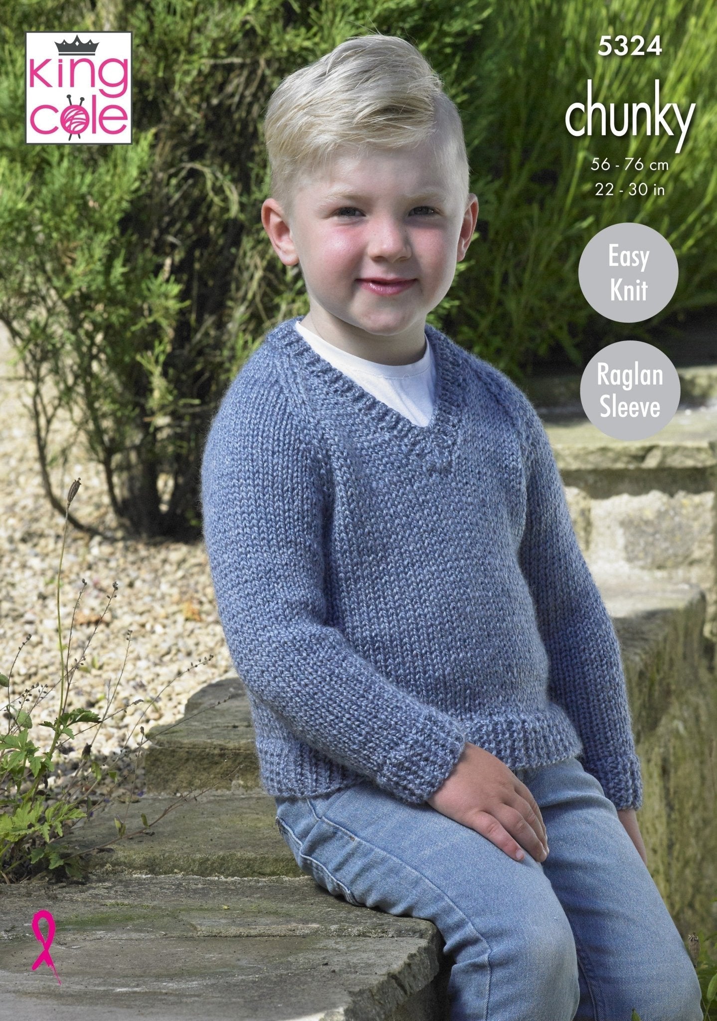 King Cole Childs 'Easy Knit' Sweaters Pattern 5324 - Chunky