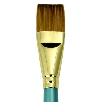 Menta Series 78: Synthetic Sable Paintbrush - Flat Wash