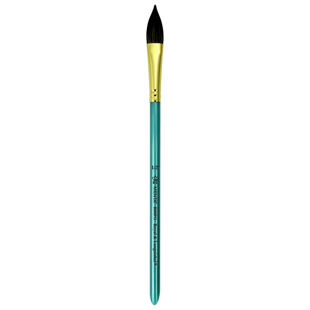 Menta Series 88: Synthetic Squirrel Paintbrush - Pointed Oval