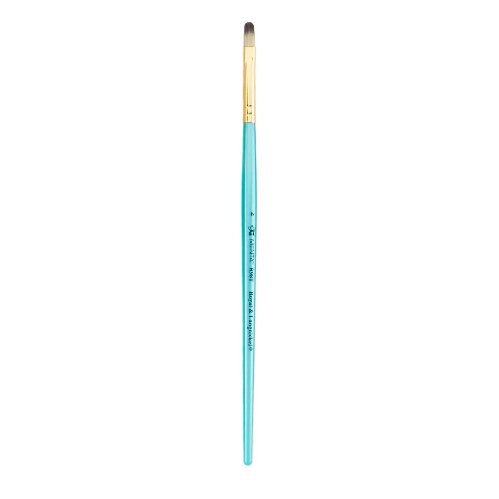 Menta Series 98: Synthetic Blend Paintbrush - Filbert