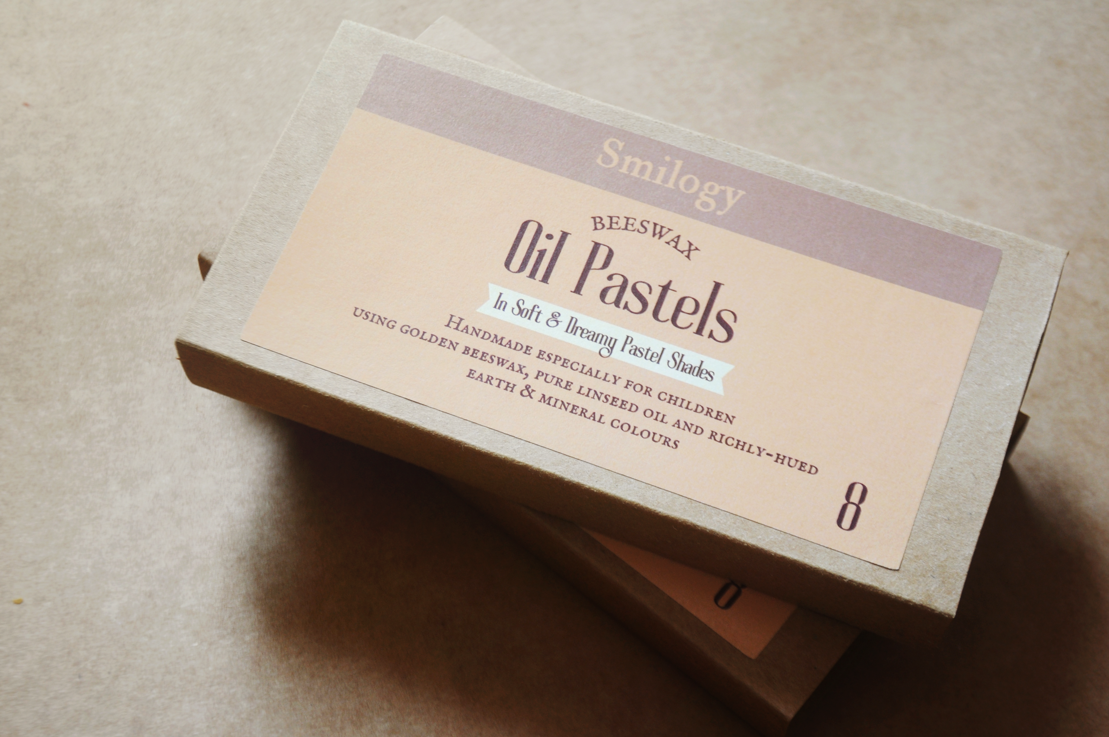 All Natural Beeswax Oil Pastels | Set of 8 Oil Pastels in Soft Pastel Colours