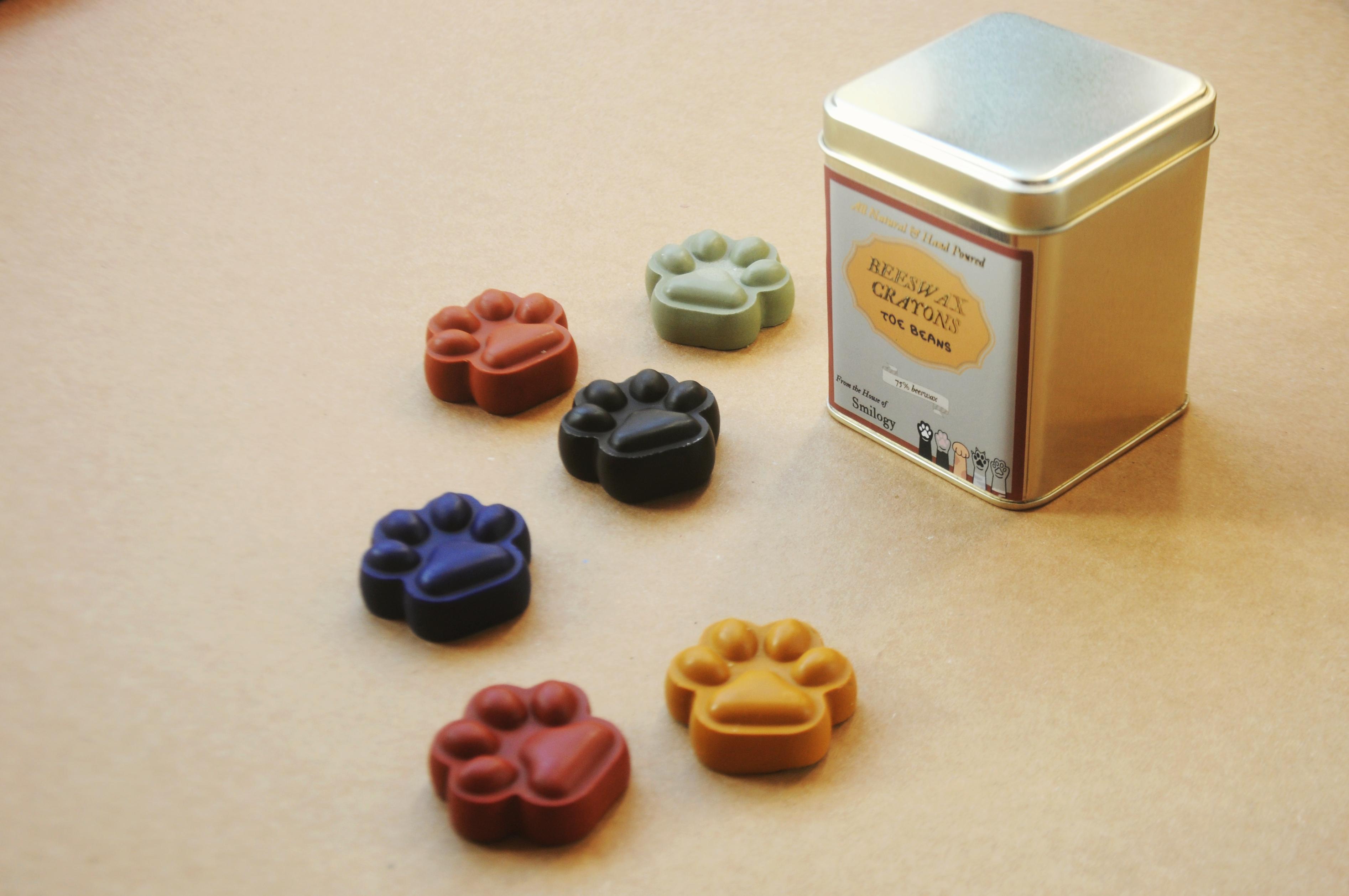 Toe Beans | All-Natural Beeswax Paw Print Crayons