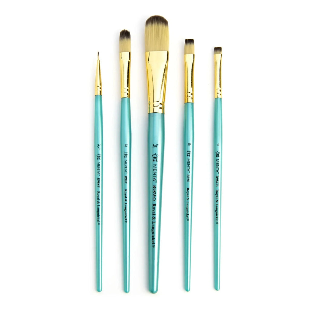 Royal & Langnickel: Menta 5 Piece Paintbrush Set with Bag