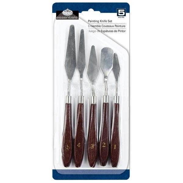 Royal & Langnickel Nickel Painting Palette Knife Set - 5pc