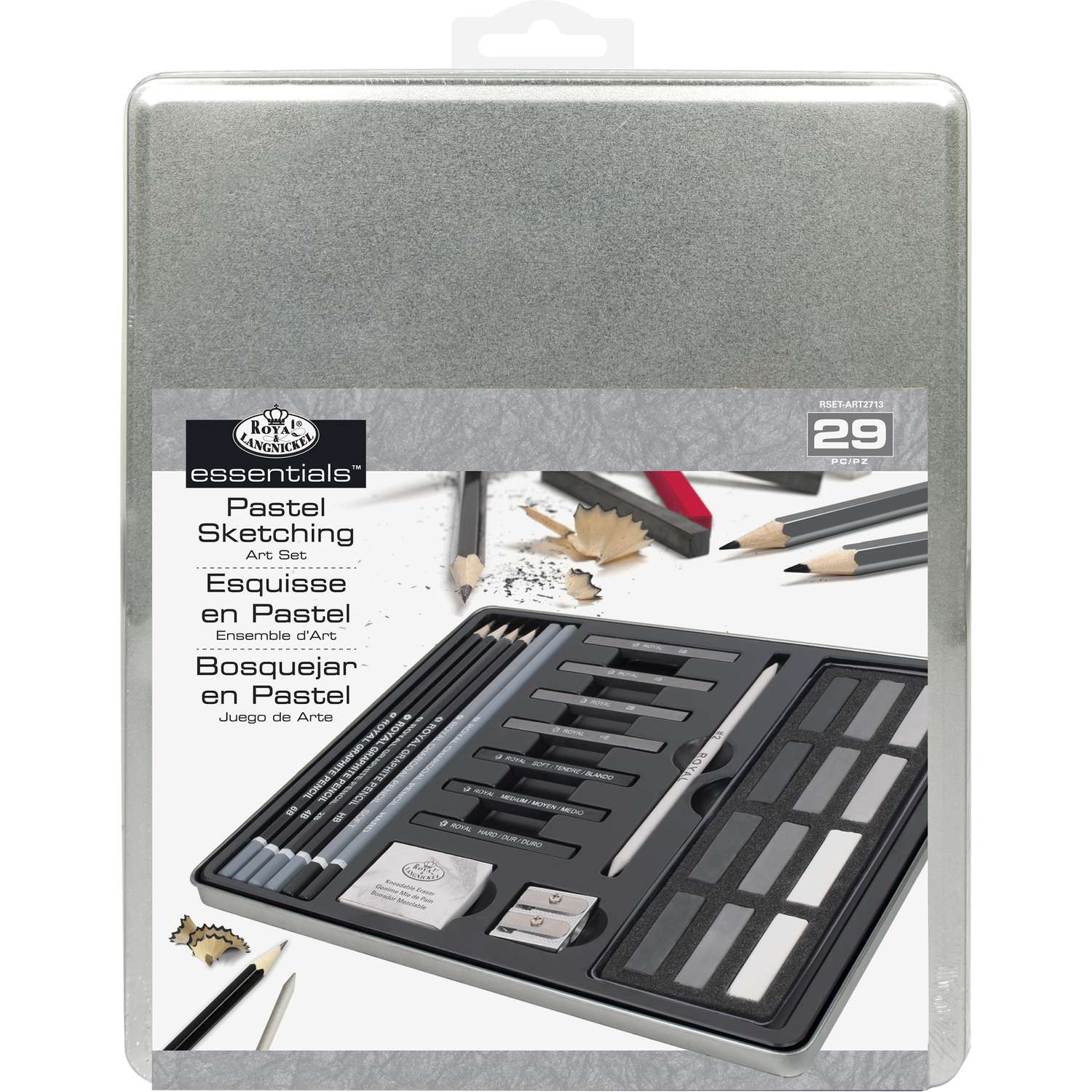Royal & Langnickel Pastel Sketching Art Set - 29pc Tin