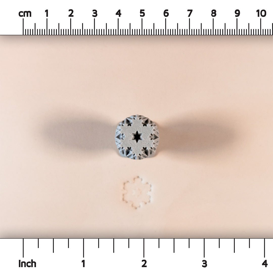 Snowflake Stamps Set of 7 - Six-Sided Snowflakes