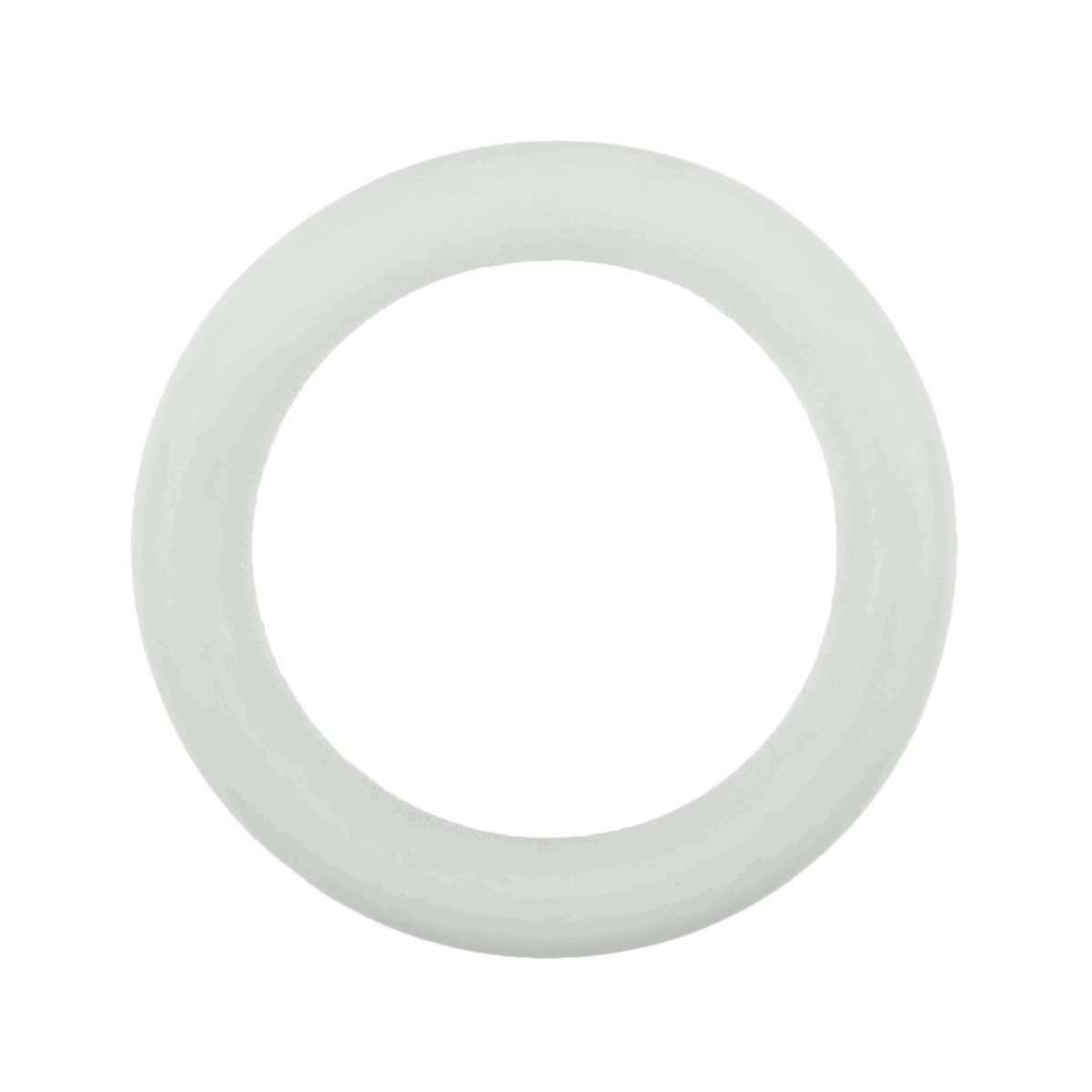 Solid Wooden Craft Ring: White