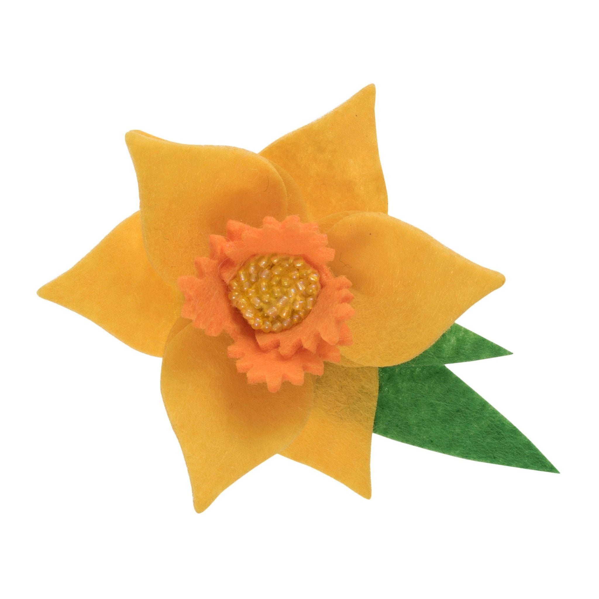 Trimits Felt Decoration Kit: Daffodil Brooch