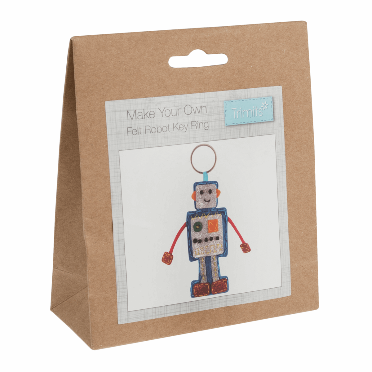 Trimits Felt Decoration Kit: Robot Keyring