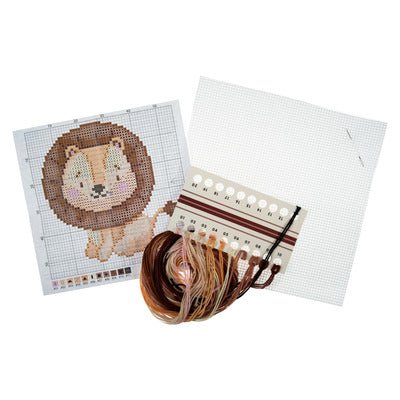 Trimits Mini Counted Cross Stitch Kit: Lion