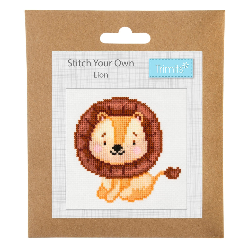 Trimits Mini Counted Cross Stitch Kit: Lion