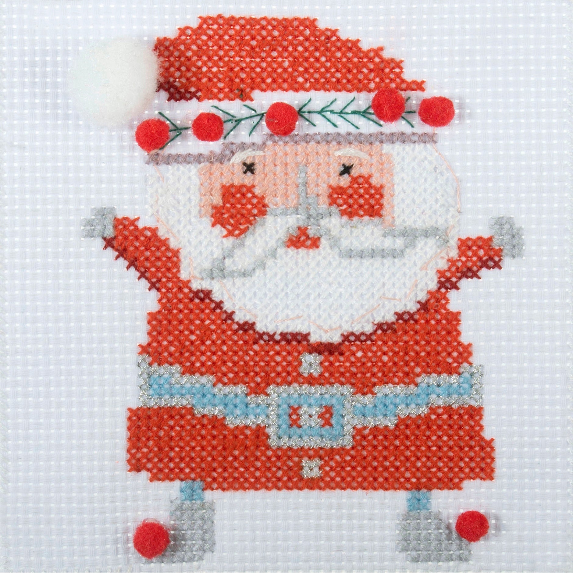 Trimits Mini Counted Cross Stitch Kit: Santa