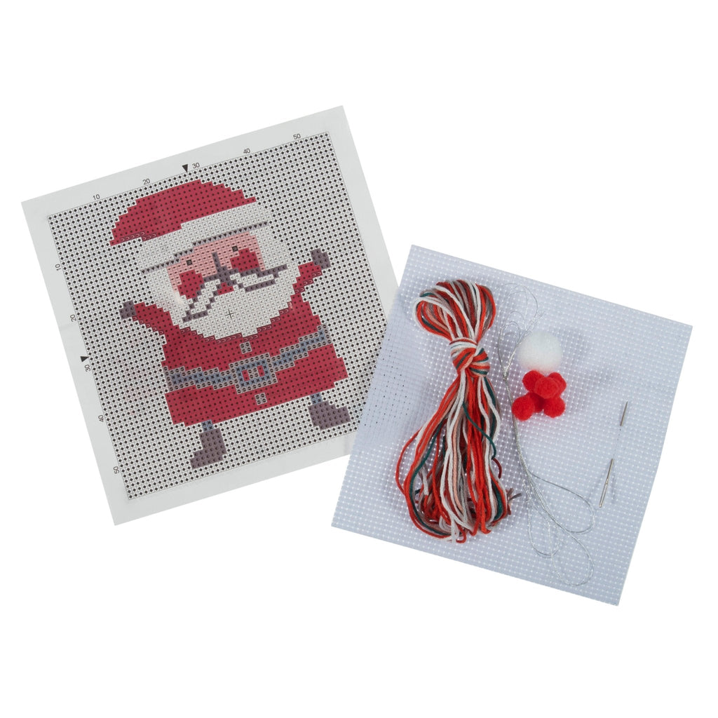 Trimits Mini Counted Cross Stitch Kit: Santa
